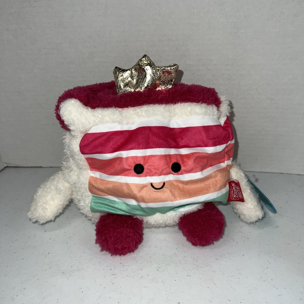 Russ BumBumz BakerBumz Carlito The Princess Cake Slice Plush 7.5" NWT Bum Bumz